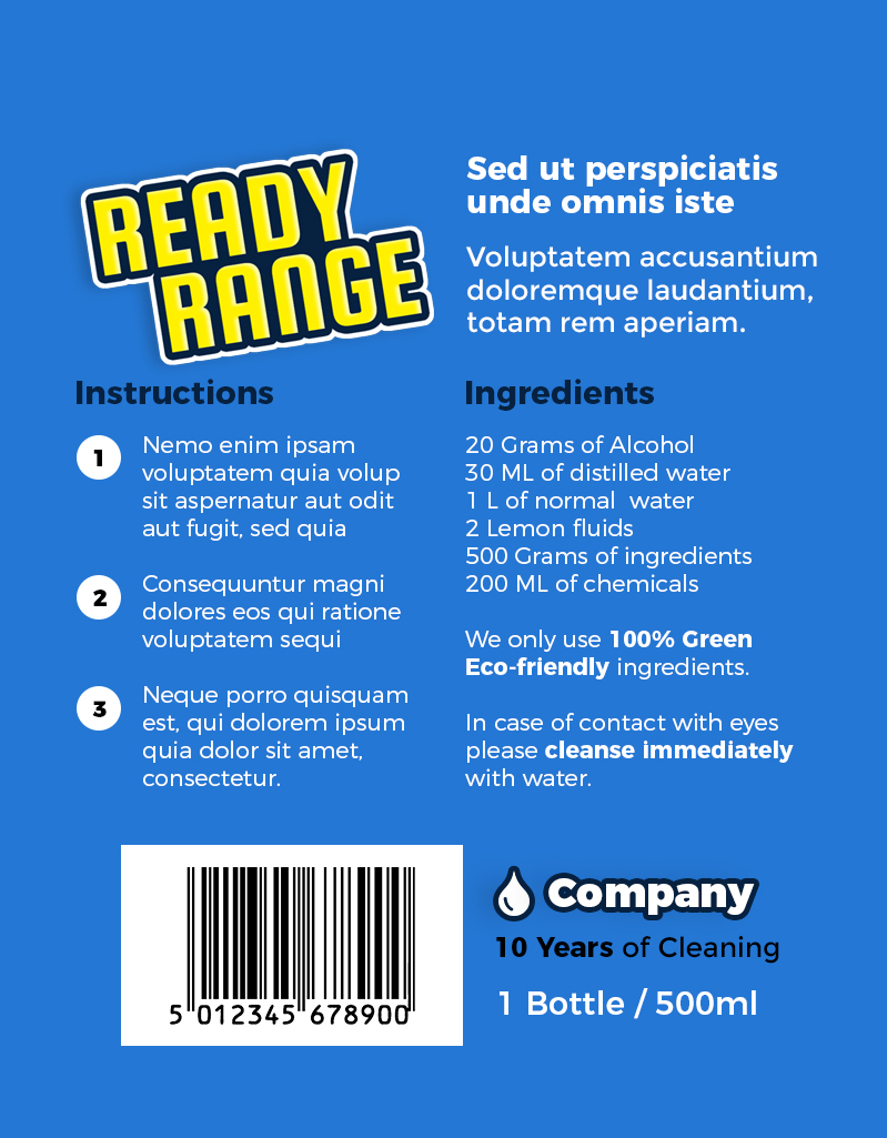 Graphic Design by Cosmos Studios for Sampson Chemical Products  | Design #25107822