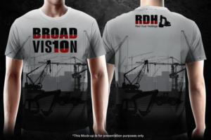 10 Years in Business Shirt for Civil Construction company. | Diseño de Camiseta por gekgrfx