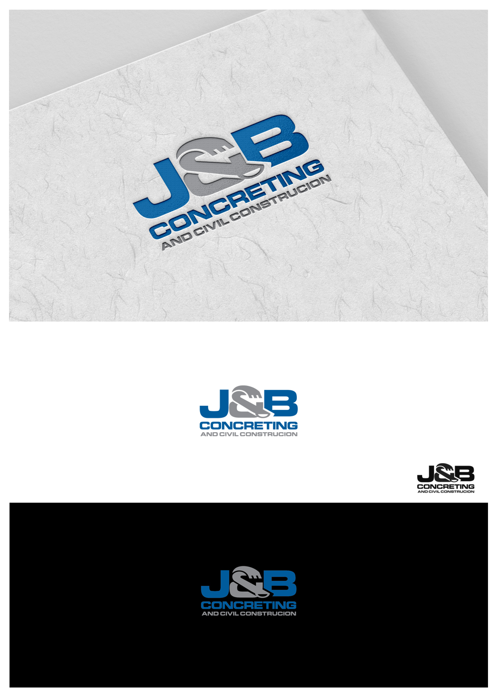 Logo Design by goranvisnjic82 for J&B Concreting and Civil Construction | Design #25079302