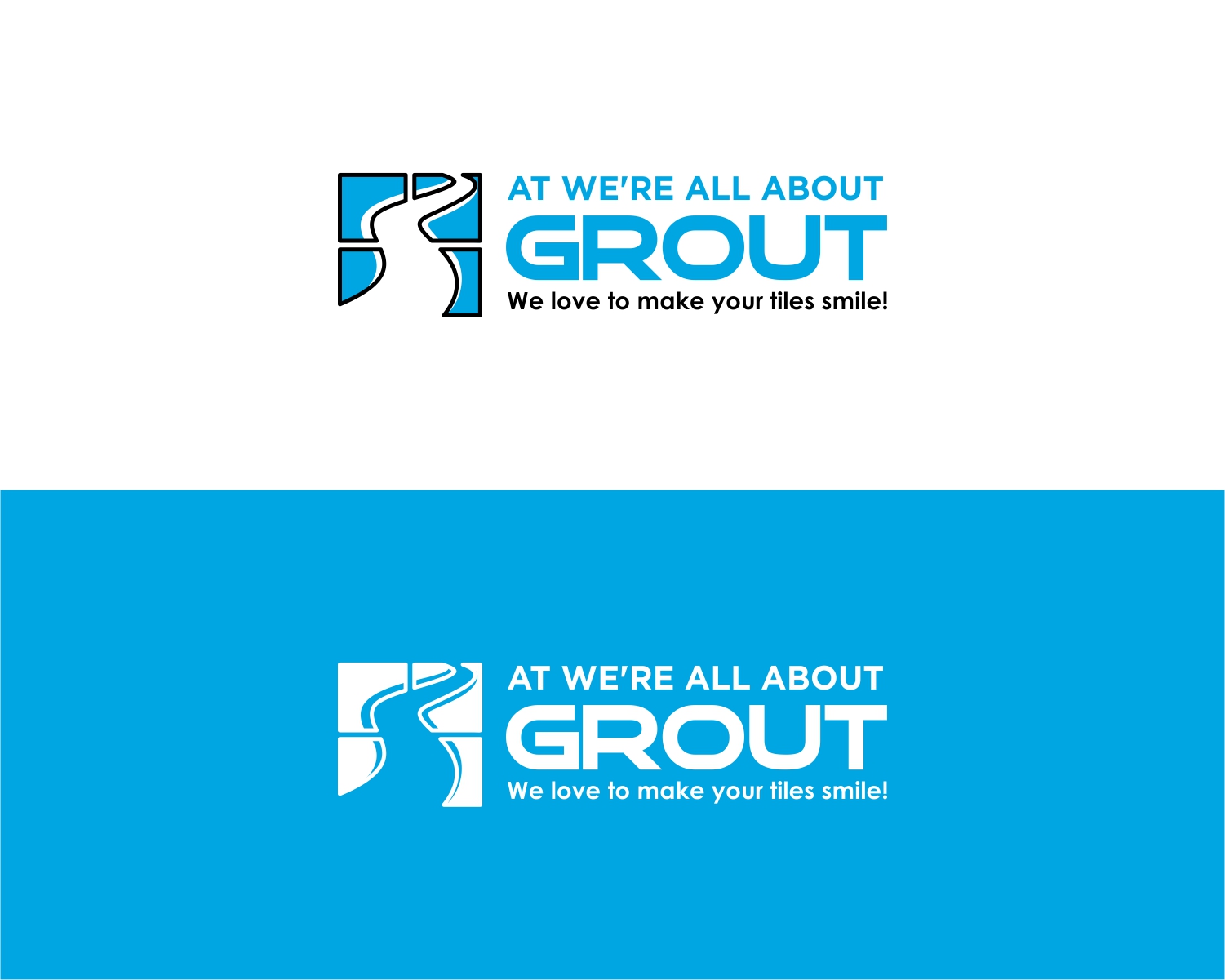 Logo Design by Rusmin Gustamin for Were All About Grout | Design #25118578