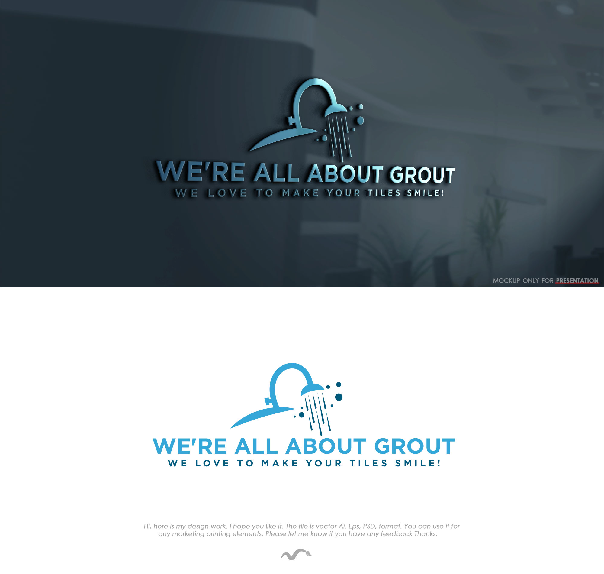 Logo Design by Mono.co for Were All About Grout | Design #25079856