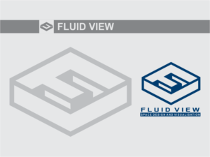 Fluid View Tagline:Space Design & Visualisation | Logo Design by Bee Bee