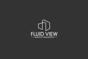 Fluid View Tagline:Space Design & Visualisation | Logo Design by Jeena Designs