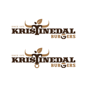 Kristinedal Burgers - since 1975 | Design de Logo par Rii