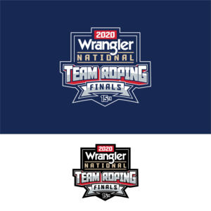 "2020 Wrangler National Team Roping Finals"  - Team Roping has to be on the same line. | Diseño de Logo por Jeff_Riadi