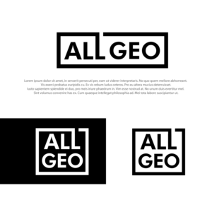 please refer to uploaded example files for our thoughts. Using All Geo as the logo.? | Logo Design by farady