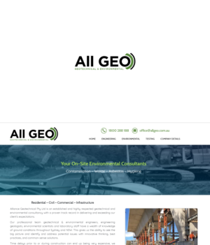please refer to uploaded example files for our thoughts. Using All Geo as the logo.? | Logo Design by JohnM.