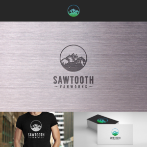 We are looking for a new logo that will be seperate from the company name (our current logo, attached, has our company name within it and we want to change that), we want a logo that can be recognized from afar and could fit within the instagram circle.  Ideas for the symbol can be anything creative, or have to do with mountains, timber, lumber,  campervan, saw blade, or any combination of these.  Thanks! | Logo Design by Paperfox Designs