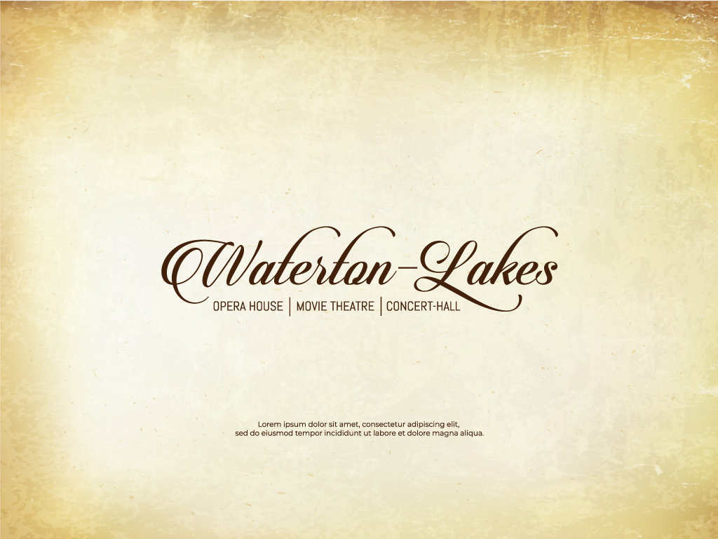 Logo Design by Locke+ for Waterton Lakes Opera House | Design #25087931