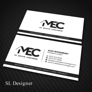 Design de Carte de Visite par SL Designer pour My Estate Concierge | Design : #25091763