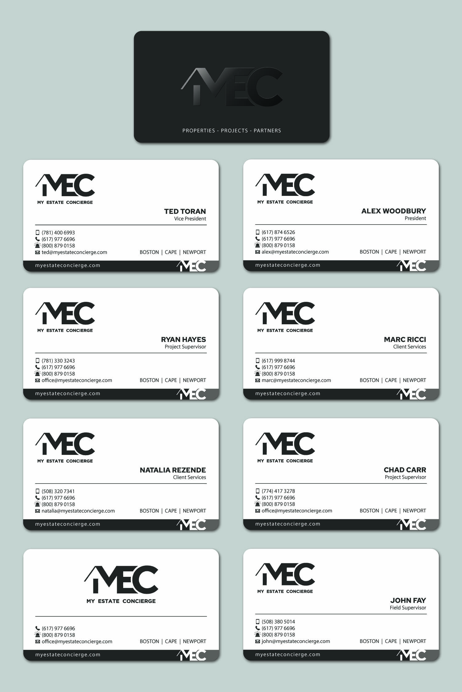 Diseño de Tarjeta de Presentación por MDesign para My Estate Concierge | Diseño #25196904