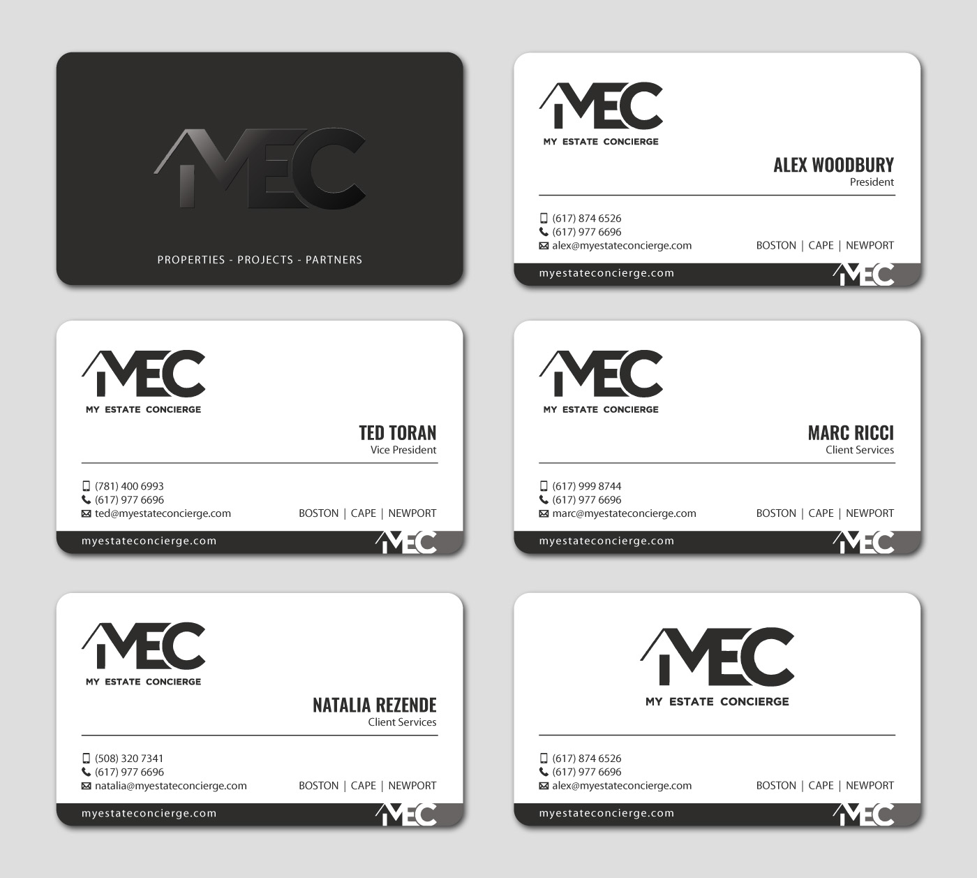 Diseño de Tarjeta de Presentación por MDesign para My Estate Concierge | Diseño #25326381