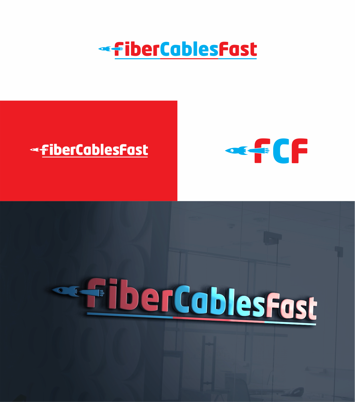 Logo Design by creativechauhan1989 for FiberCablesDirect.com | Design #25091136