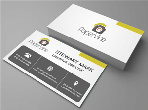 Business Card Design by AwsomeD for PaperVine | Design: #3822937