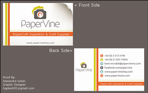 Business Card Design by Alexandra Golan