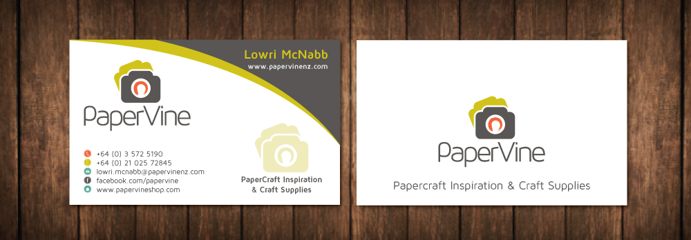 Business Card Design by meet007 for PaperVine | Design #3821743