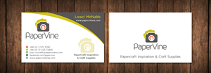 Business Card Design by meet007 for PaperVine | Design: #3821743