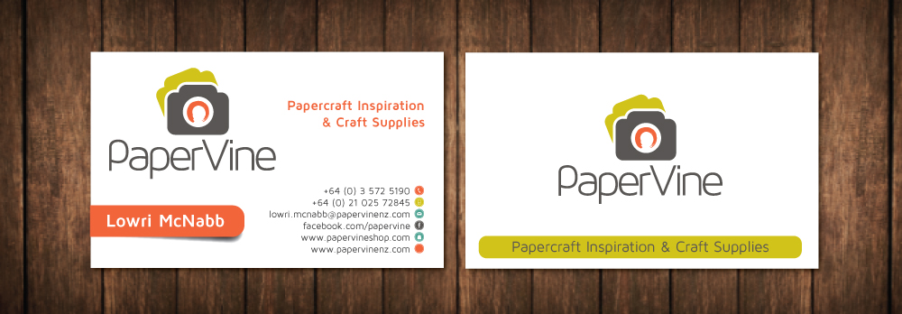 Diseño de Tarjeta de Presentación por meet007 para PaperVine | Diseño #3821746