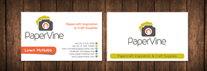Business Card Design by meet007 for PaperVine | Design: #3821746