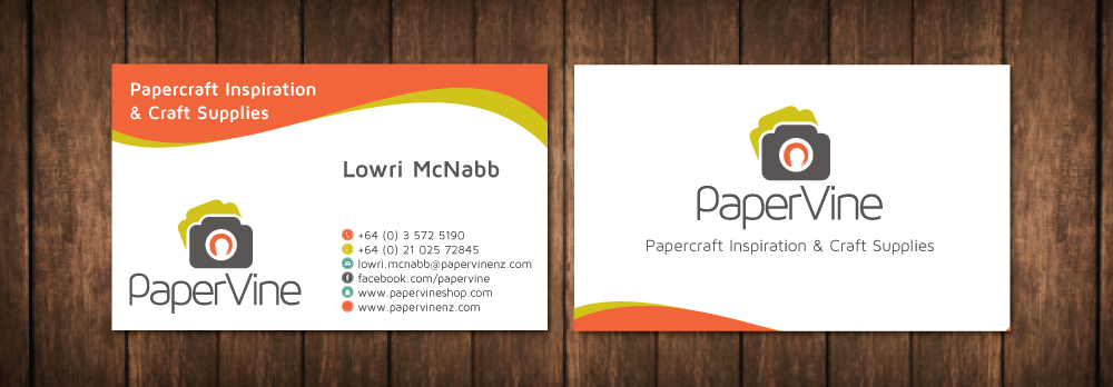 Business Card Design by meet007 for PaperVine | Design #3821748