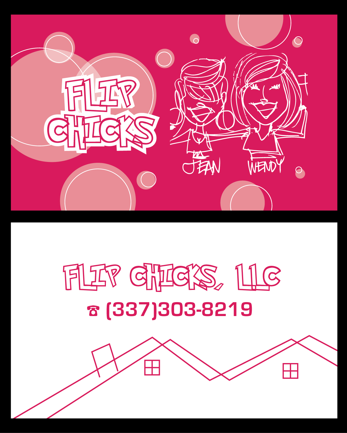 Design de Carte de Visite par geni pour FLIP CHICKS, LLC | Design #25089309