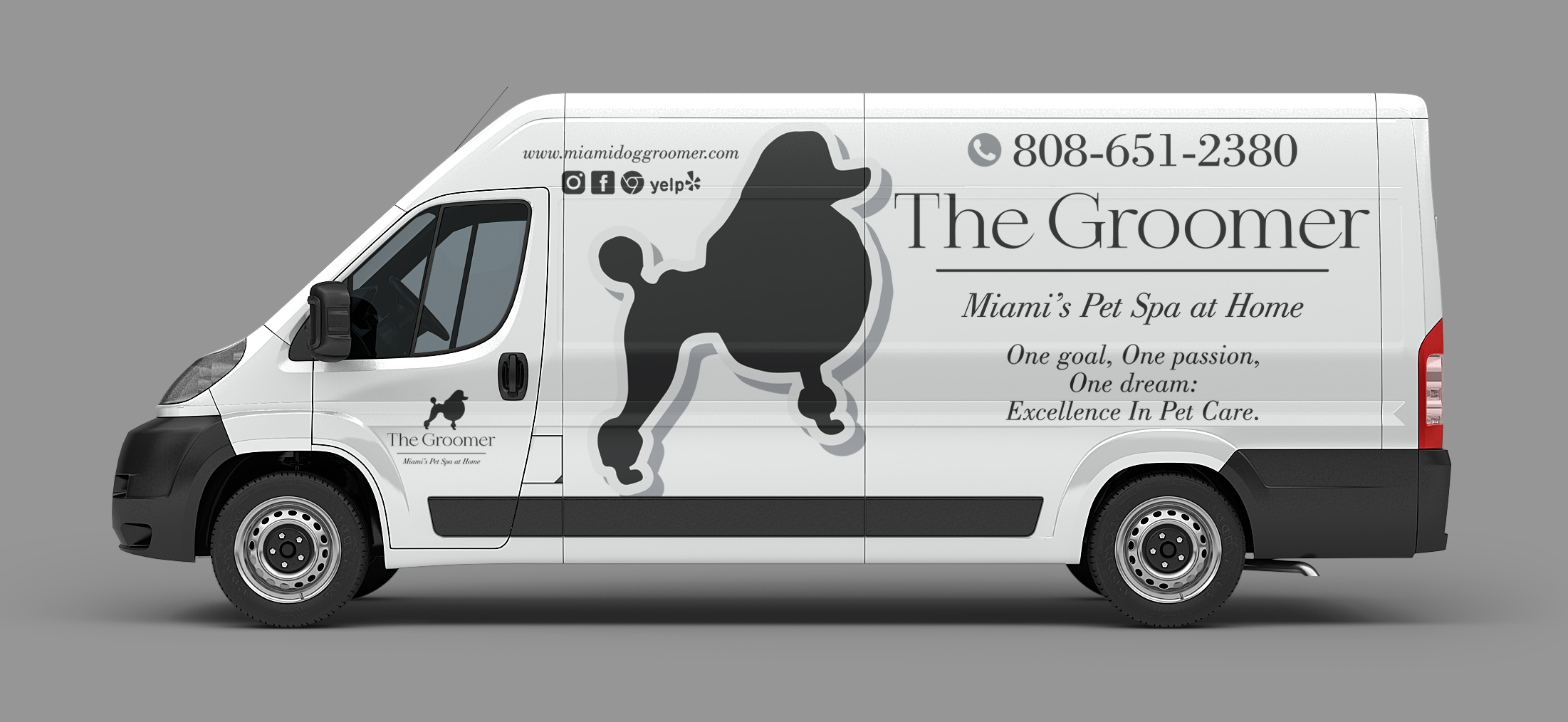 Car Wrap Design by 333 Adrian 888 for The groomer  | Design #25221620