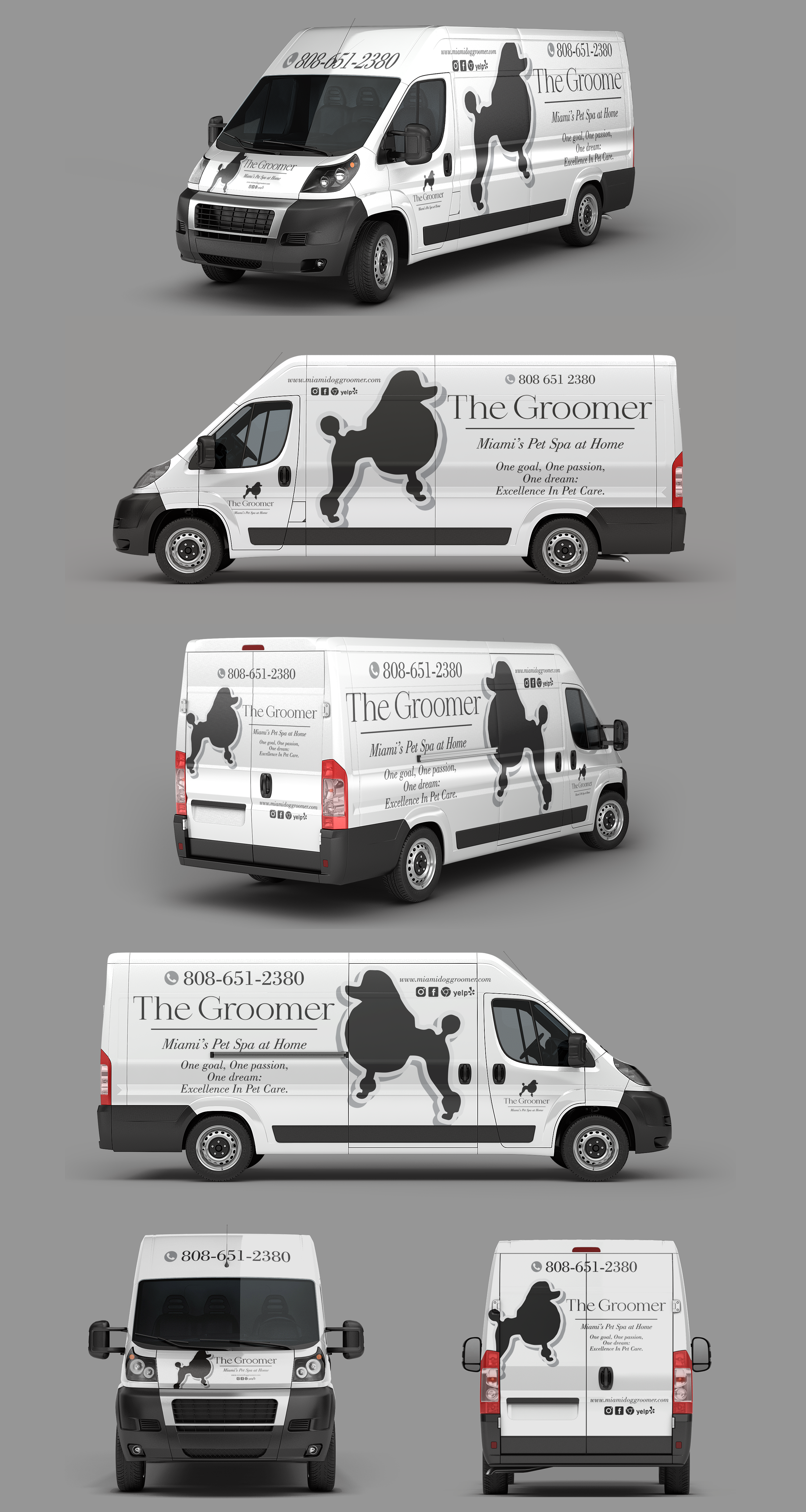 Car Wrap Design by 333 Adrian 888 for The groomer  | Design #25237344