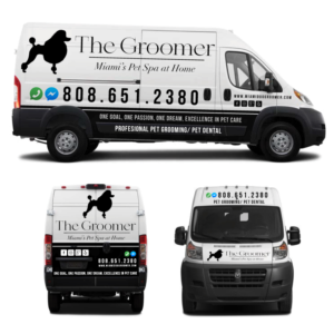 Car Wrap Design by Yoga Tri for The groomer  | Design: #25227532