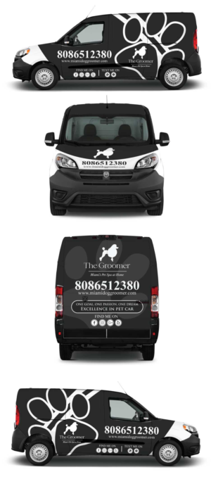 Car Wrap Design by Shumaila Kiran for The groomer  | Design: #25204719