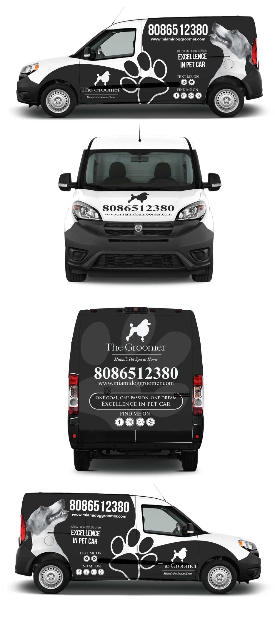 Car Wrap Design by Shumaila Kiran for The groomer  | Design #25204721