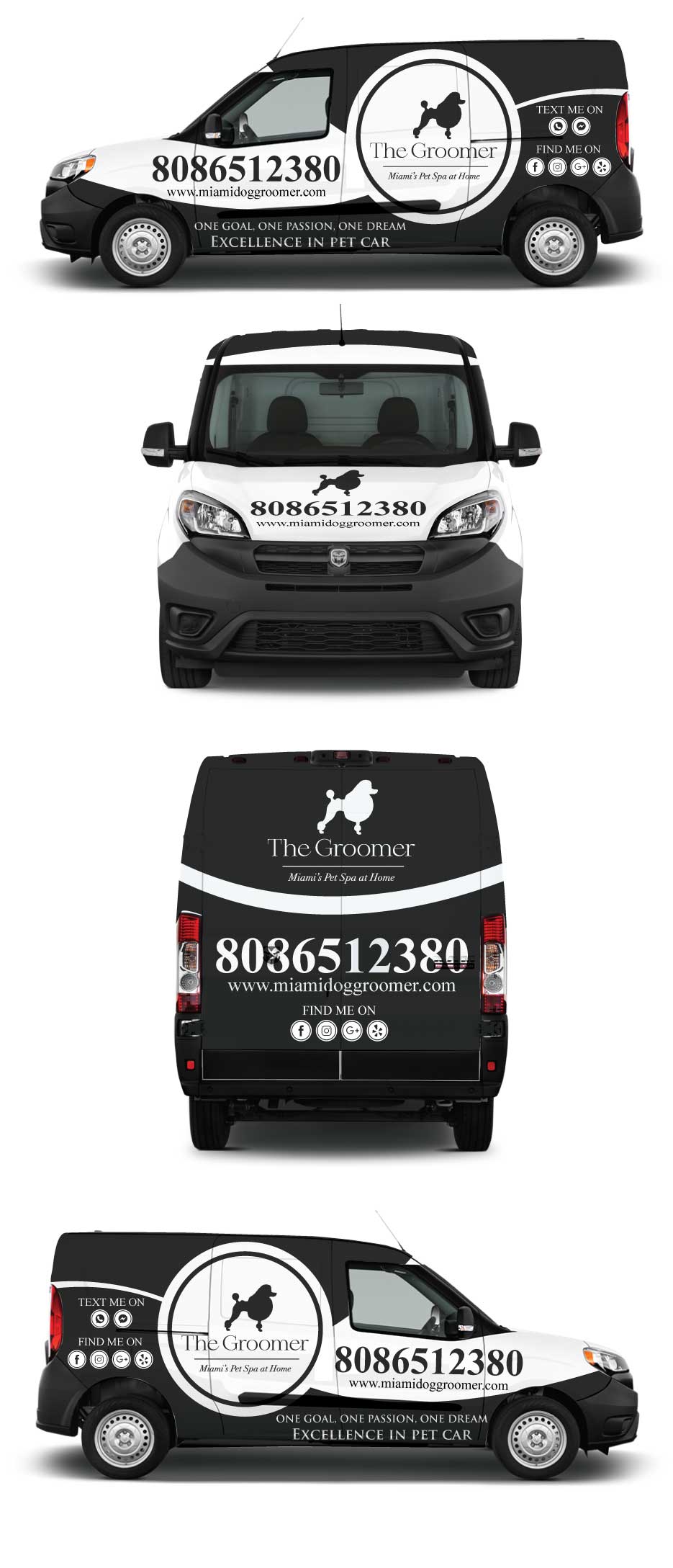 Car Wrap Design by Shumaila Kiran for The groomer  | Design #25204722