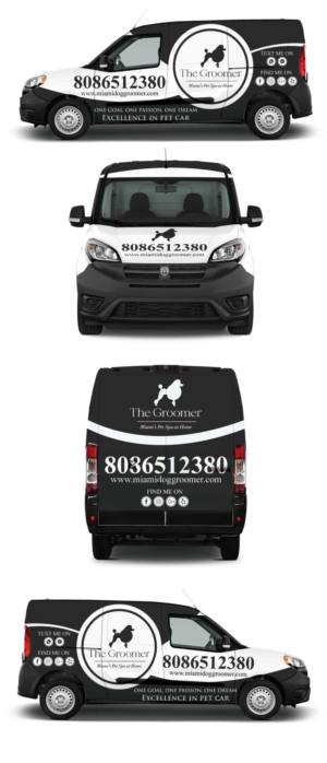 Car Wrap Design by Shumaila Kiran for The groomer  | Design: #25204722