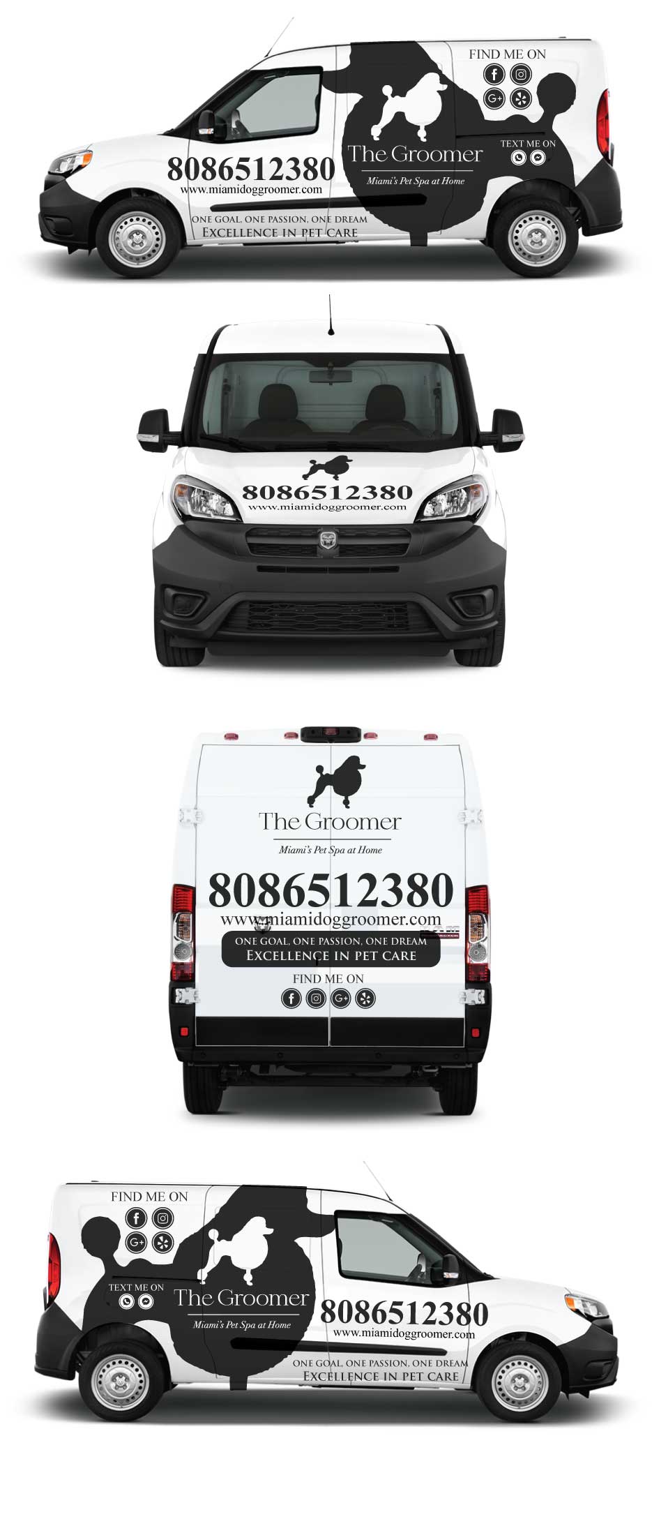 Car Wrap Design by Shumaila Kiran for The groomer  | Design #25209662