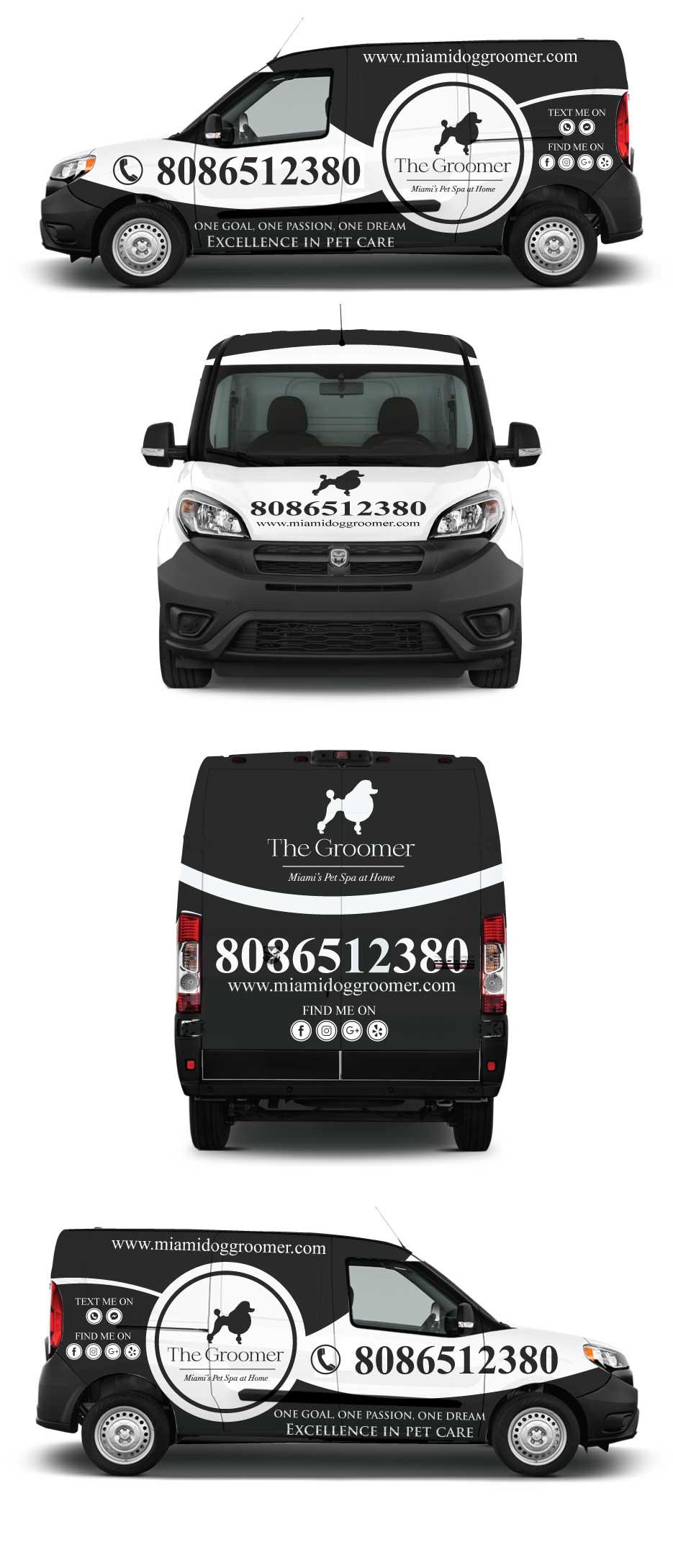 Car Wrap Design by Shumaila Kiran for The groomer  | Design #25209889