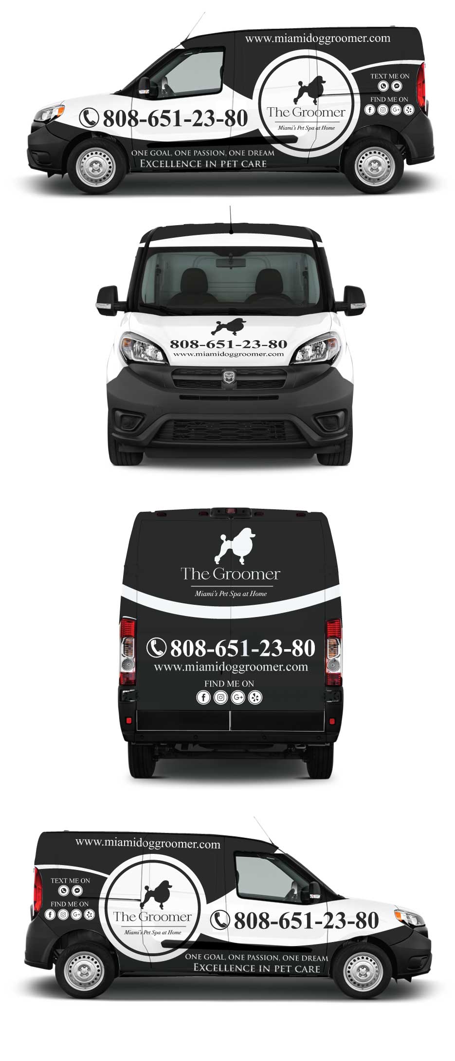 Car Wrap Design by Shumaila Kiran for The groomer  | Design #25228602