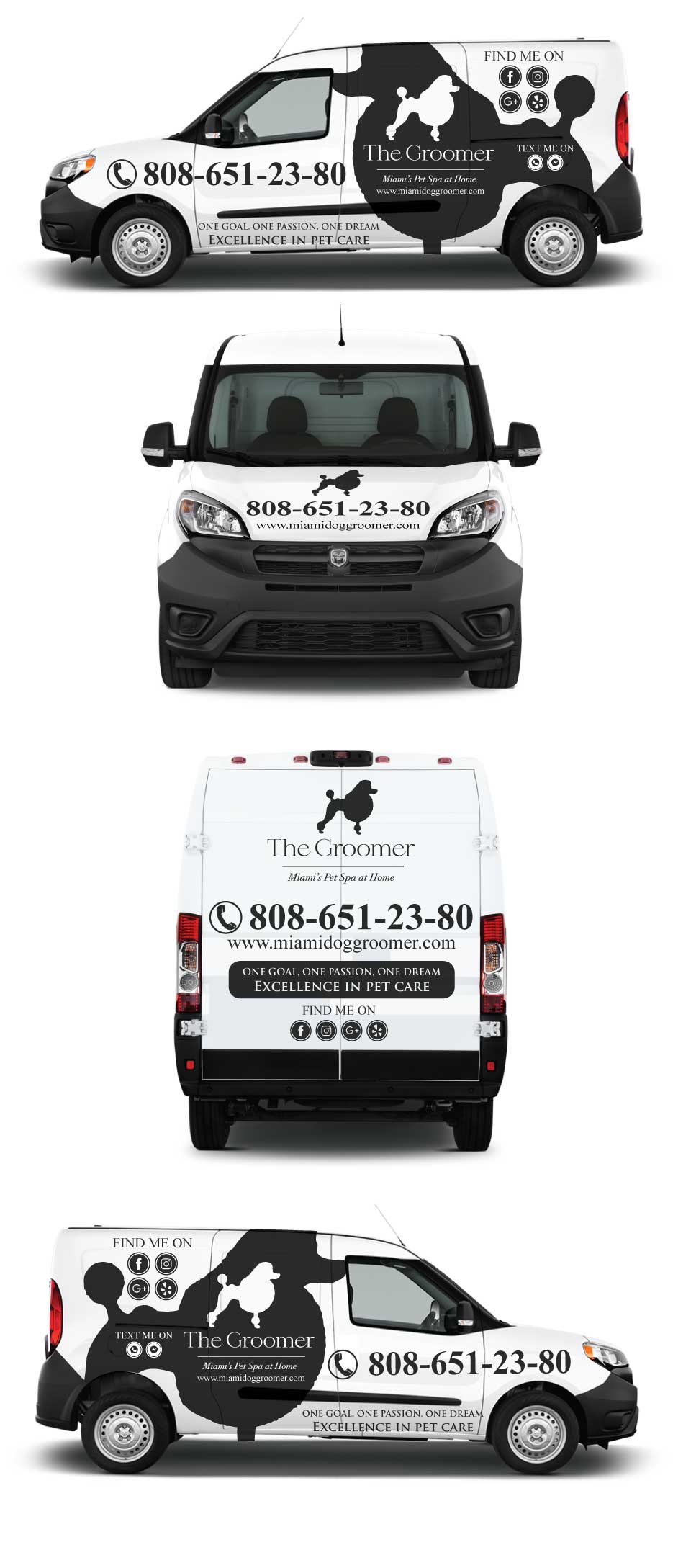 Car Wrap Design by Shumaila Kiran for The groomer  | Design #25228603