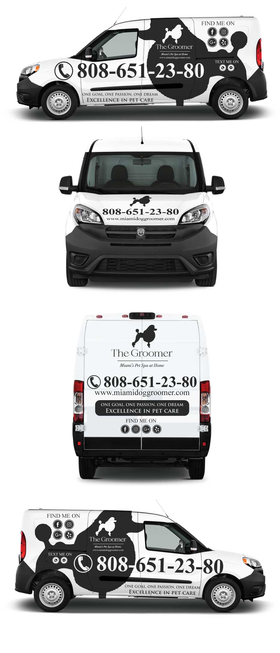 Car Wrap Design by Shumaila Kiran for The groomer  | Design #25236178