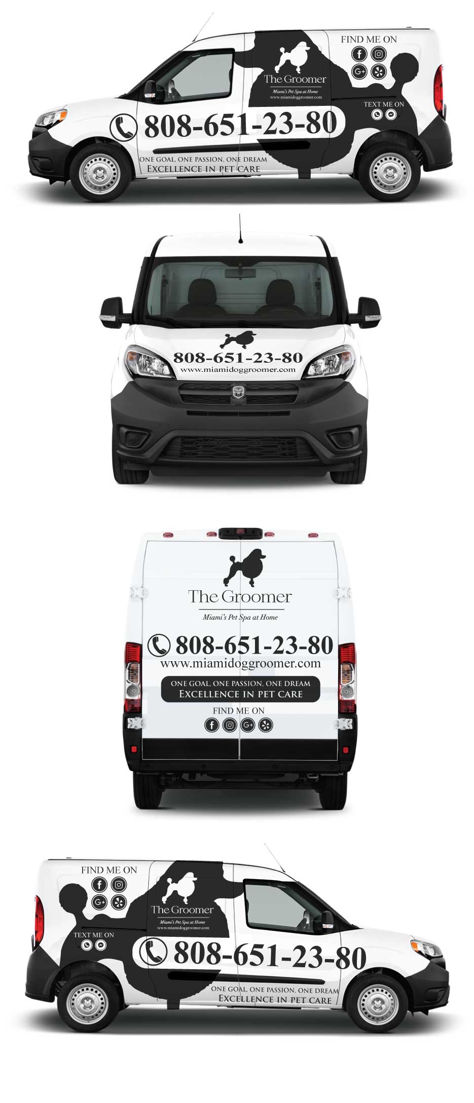 Car Wrap Design by Shumaila Kiran for The groomer  | Design #25236179