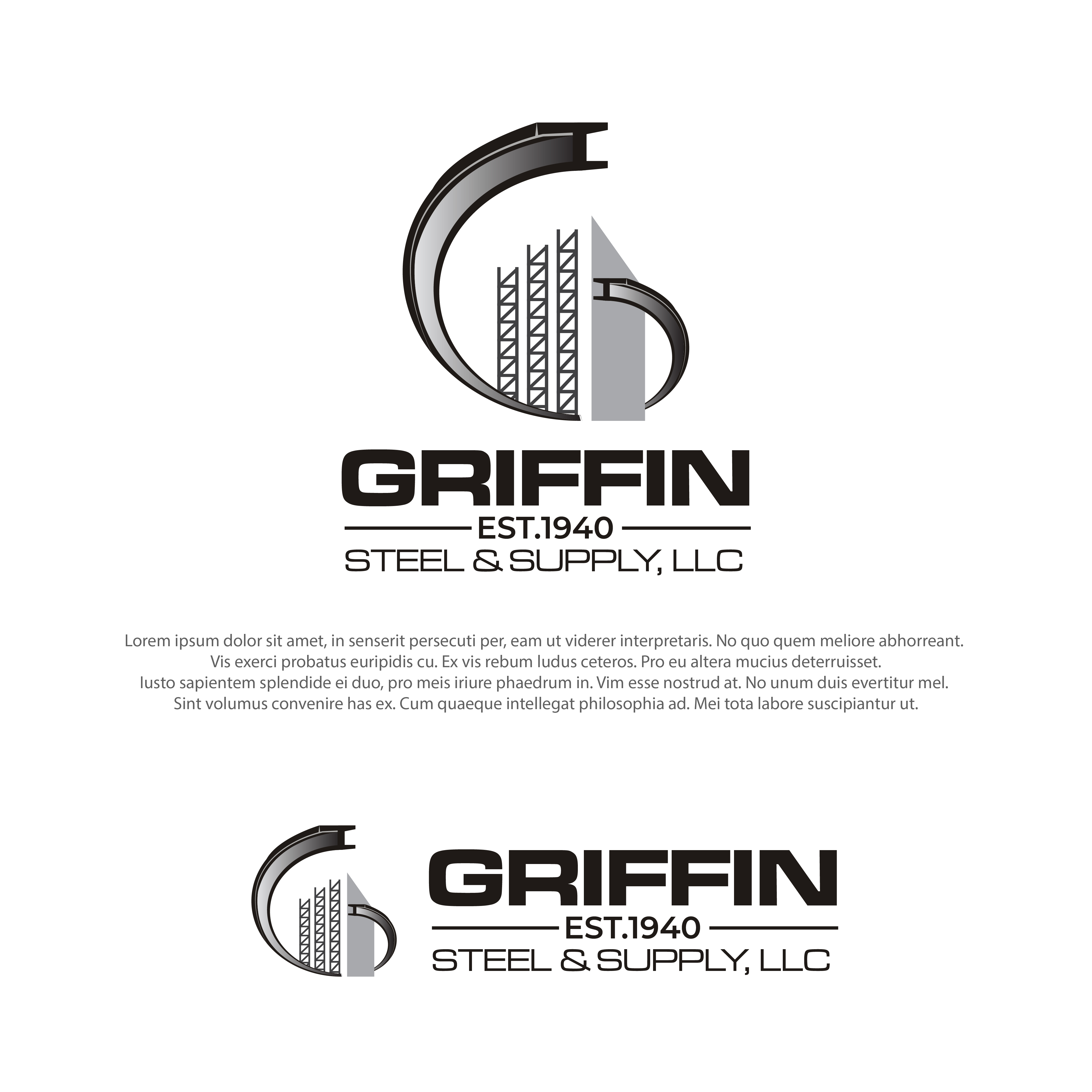 Logo Design by farady for Griffin Steel & Supply LLC | Design #25102488