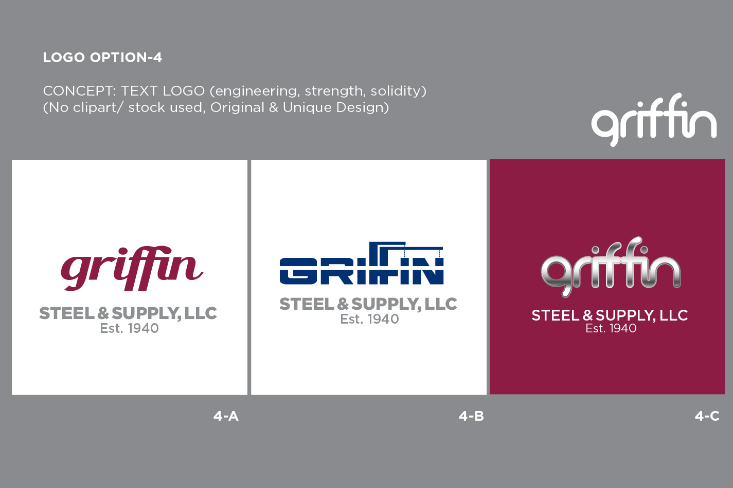 Logo Design by SBose for Griffin Steel & Supply LLC | Design #25104746