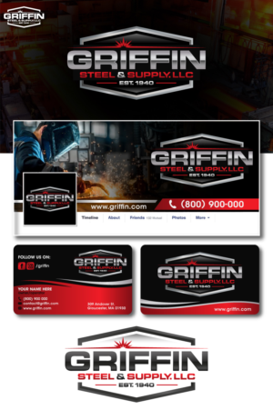 Griffin Steel & Supply, LLC       Est. 1940 | Logo Design by OR-PiXEL STUDIO ™