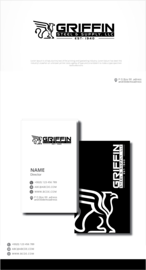 Logo Design by graphicevolution for Griffin Steel & Supply LLC | Design: #25092781