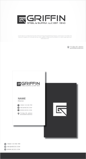 Logo Design by graphicevolution for Griffin Steel & Supply LLC | Design: #25095250