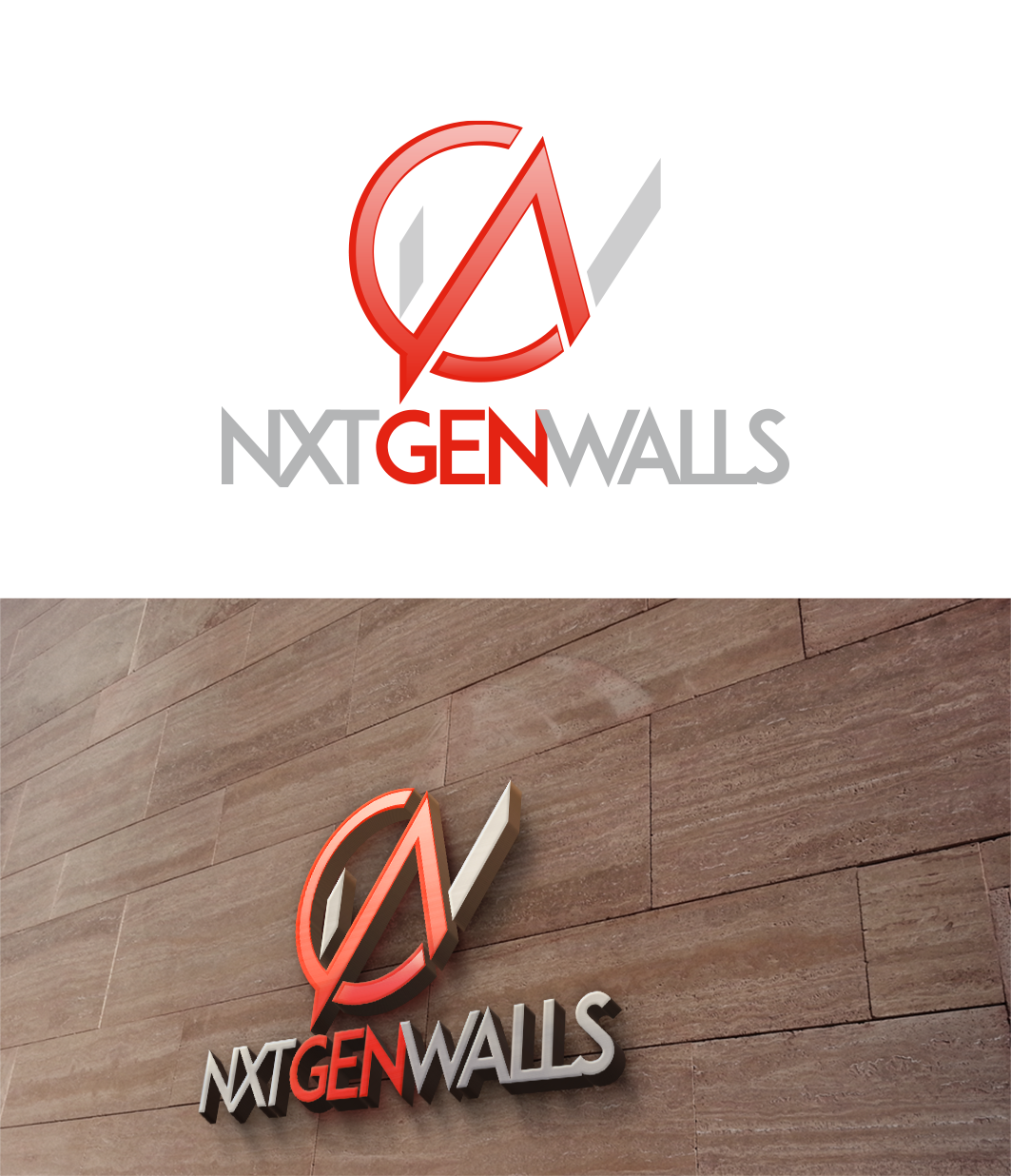 Logo Design by trufya for Next Generation Walls | Design #25102906