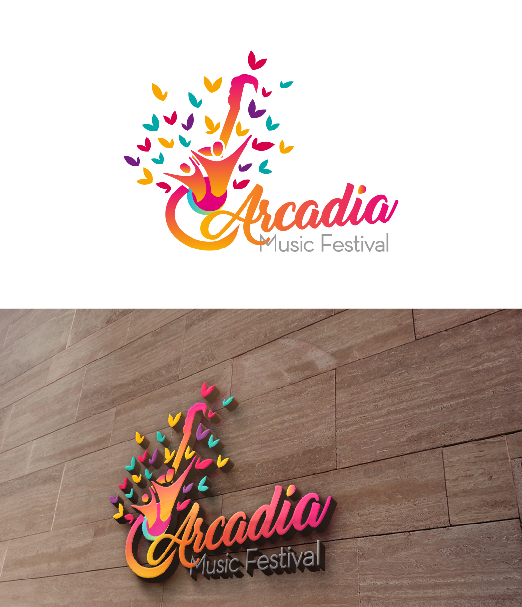 Logo Design by trufya for Arcadia Music Group | Design #25102456