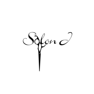 Salon J  (with a scissors in place of the letter 'a' pointing straight down) | Logo-Design von geni