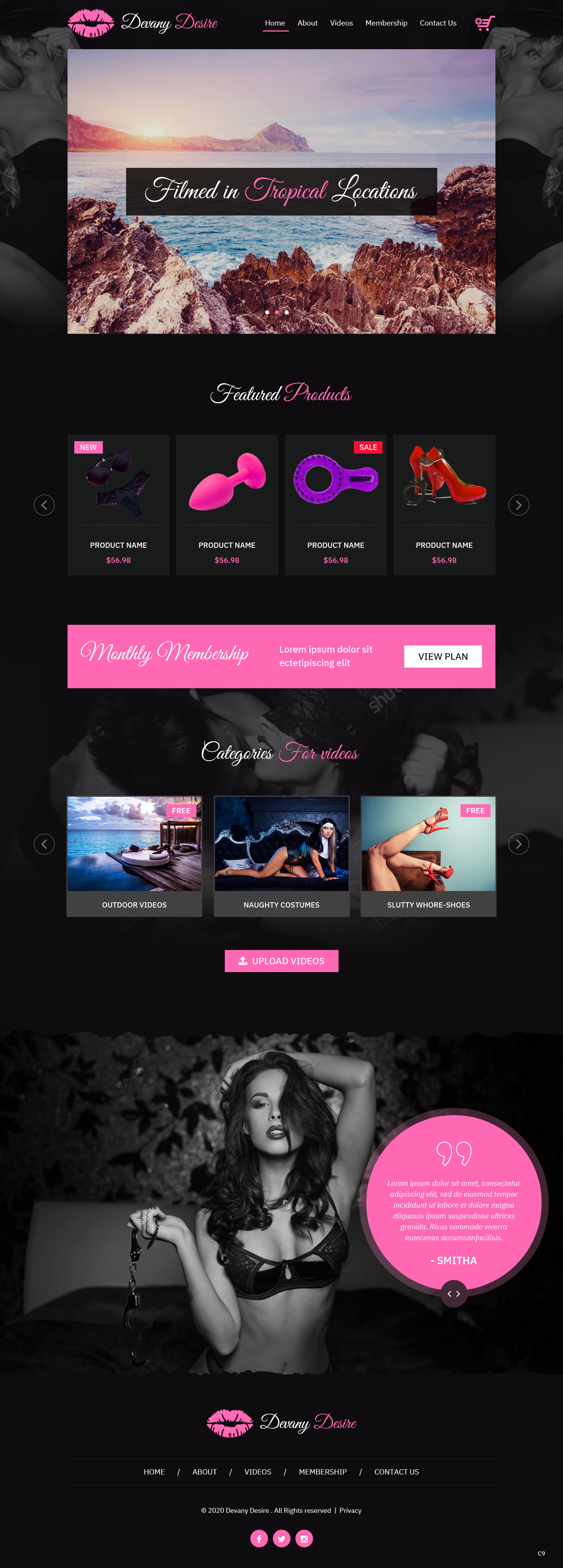 Web Design by pb for DevanyDesire.com | Design #25116887