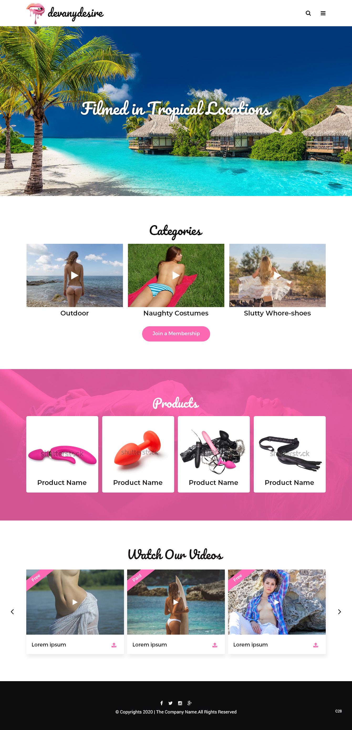 Diseño Web por pb para DevanyDesire.com | Diseño #25116889