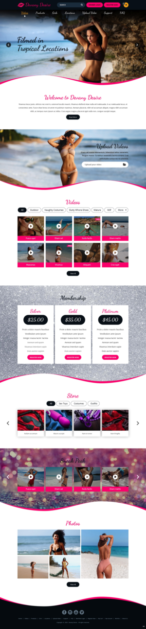 Web Design by pb for DevanyDesire.com | Design: #25116891