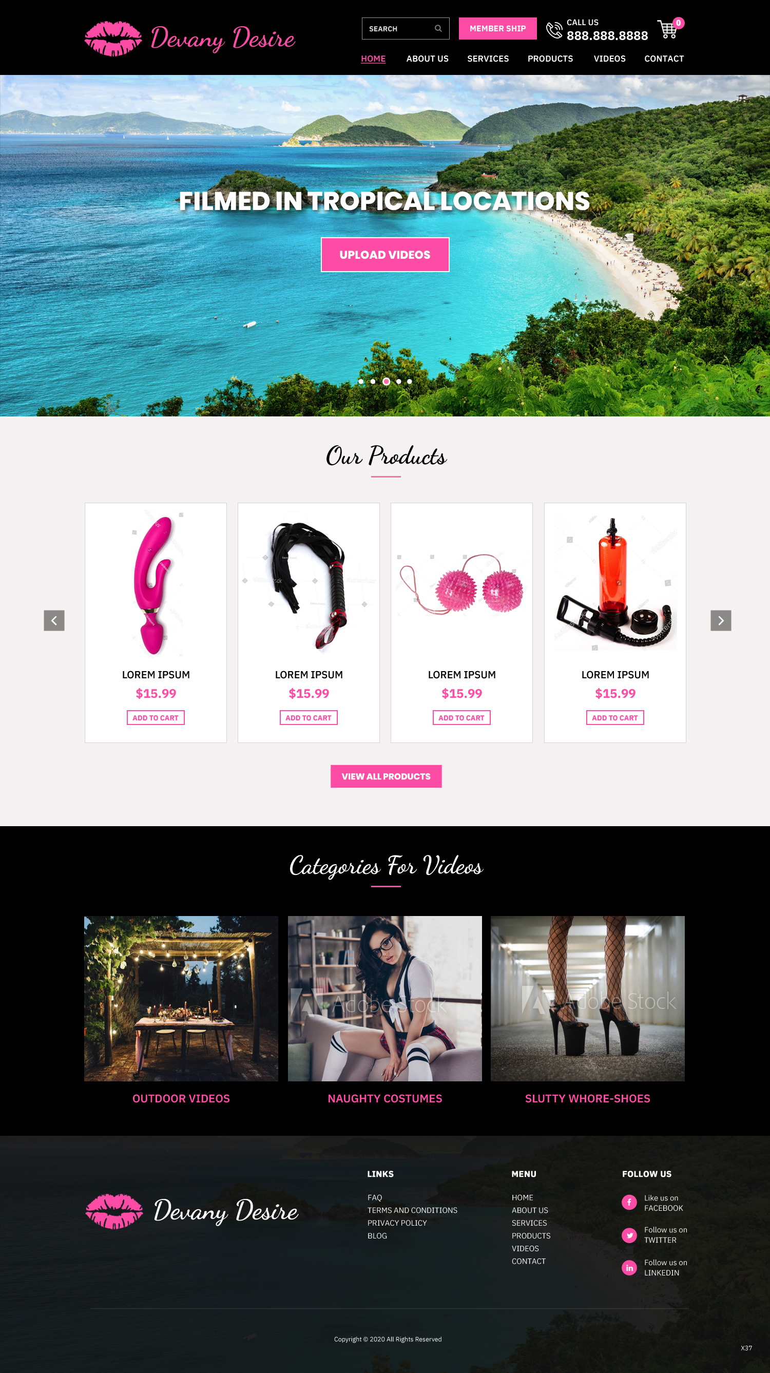 Diseño Web por pb para DevanyDesire.com | Diseño #25116896